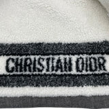 クリスチャン・ディオール Christian Dior BEE刺繍ボア切替ジャケット 157V54A3439 グレー コットン レディース その他アウター