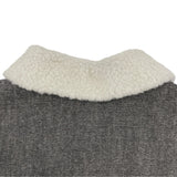 クリスチャン・ディオール Christian Dior BEE刺繍ボア切替ジャケット 157V54A3439 グレー コットン レディース その他アウター