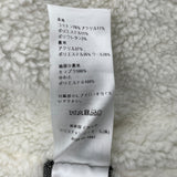 クリスチャン・ディオール Christian Dior BEE刺繍ボア切替ジャケット 157V54A3439 グレー コットン レディース その他アウター