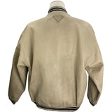 プラダ PRADA ヴィンテージ加工レザーボンバージャケット 58A190 ベージュ レザー メンズ スタジャン