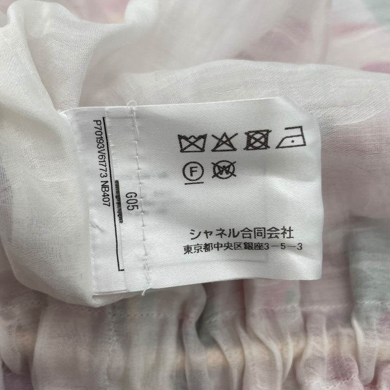 シャネル CHANEL 総柄シルクコート P70193 マルチカラー シルク  