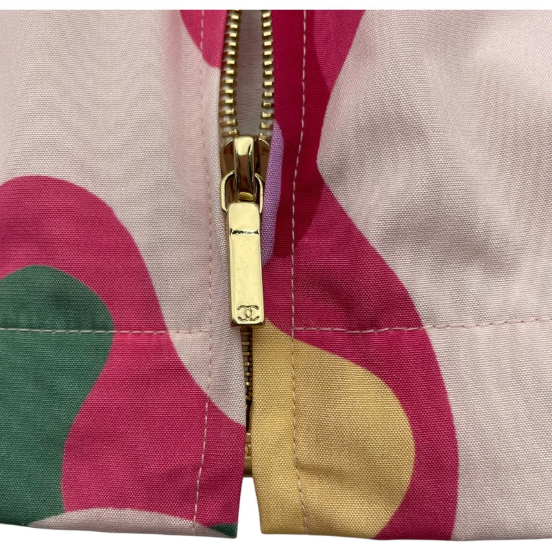 シャネル CHANEL 総柄シルクコート P70193 マルチカラー シルク  