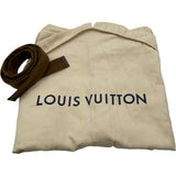 ルイ・ヴィトン LOUIS VUITTON レザートリムベルテッドラップコート ブラウン ウール レディース その他アウター