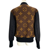 ルイ・ヴィトン LOUIS VUITTON ジャイアントモノグラムボンバージャケット FMJA15 ブラウン ウール レディース ブルゾン