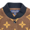 ルイ・ヴィトン LOUIS VUITTON ジャイアントモノグラムボンバージャケット FMJA15 ブラウン ウール レディース ブルゾン