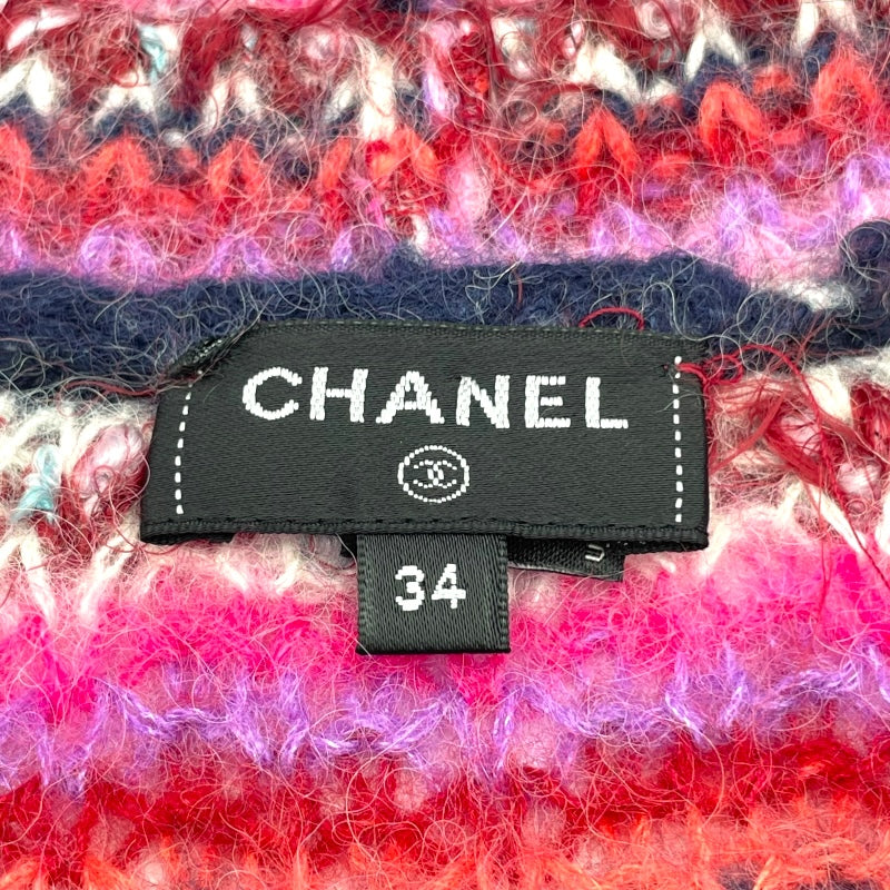 シャネル CHANEL アルパカ混ボーダーニットセーター P72980 マルチ  
