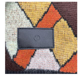 ルイ・ヴィトン LOUIS VUITTON モヘア混レザーパッチニットセーター FNKL77 ブラウン ウール レディース セーター