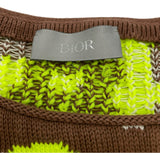 クリスチャン・ディオール Christian Dior 総柄グラデーションニットセーター 283M652AT254 イエロー コットン メンズ セーター