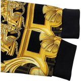 ヴェルサーチ VERSACE FENDACE 総柄スウェットシャツ FY0178 イエロー コットン メンズ スウェット