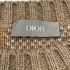 クリスチャン・ディオール Christian Dior オブリーク総柄長袖ニットセーター 283M663AT358 ブラウン カシミヤ メンズ セーター