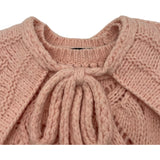 シャネル CHANEL ハートココボタンセーラーカラーニットセーター P71442 ピンク ウール レディース セーター