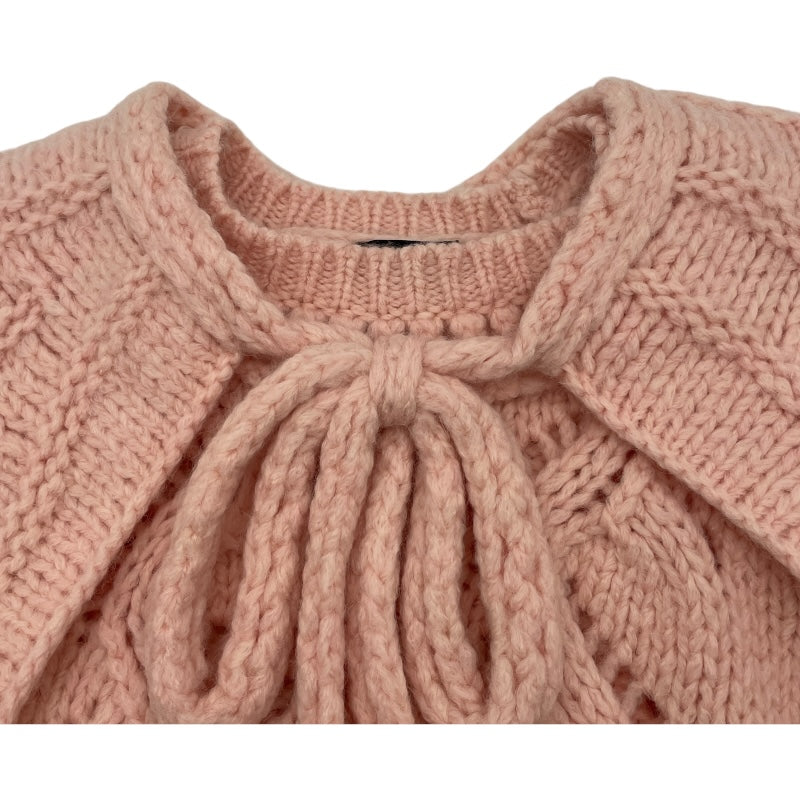シャネル CHANEL ハートココボタンセーラーカラーニットセーター P71442 ピンク ウール レディース セーター シャネル CHANEL ハートココボタンセーラーカラーニットセーター