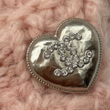 シャネル CHANEL ハートココボタンセーラーカラーニットセーター P71442 ピンク ウール レディース セーター