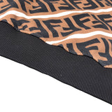 フェンディ FENDI FF総柄スウェットシャツ FY0944 カーキ×ブラック コットン メンズ スウェット