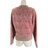 シャネル CHANEL 31ワッペンケーブルニットセーター P73532 ピンク ビスコース レディース セーター