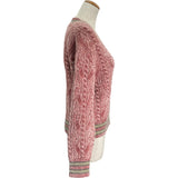 シャネル CHANEL 31ワッペンケーブルニットセーター P73532 ピンク ビスコース レディース セーター