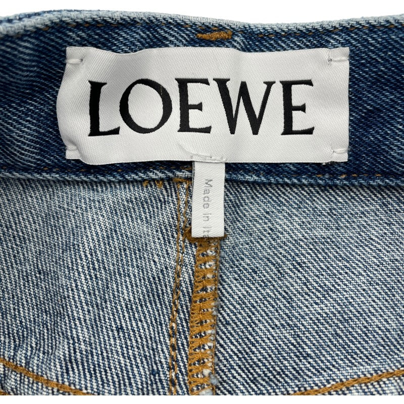 ロエベ LOEWE アナグラム刺繍バギーデニムパンツ S359Y11XDW ブルー