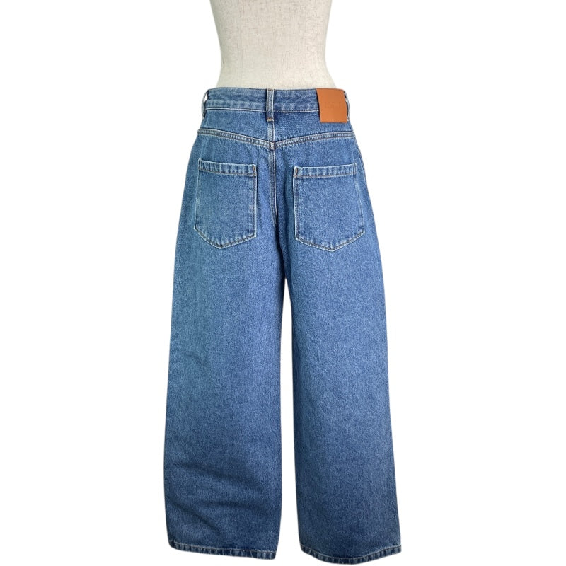 ロエベ LOEWE アナグラム刺繍バギーデニムパンツ S359Y11XDW ブルー ロエベ LOEWE アナグラム刺繍バギーデニムパンツ S359Y11XDW ブルー