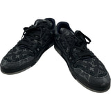 ルイ・ヴィトン LOUIS VUITTON トレイナーライン モノグラムデニムスニーカー FD0273 ブラック デニム メンズ スニーカー