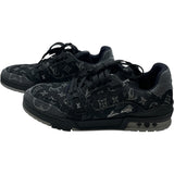 ルイ・ヴィトン LOUIS VUITTON トレイナーライン モノグラムデニムスニーカー FD0273 ブラック デニム メンズ スニーカー