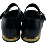 シャネル CHANEL ターンロック金具キルティングフラットパンプス G38441 ブラック レザー レディース パンプス