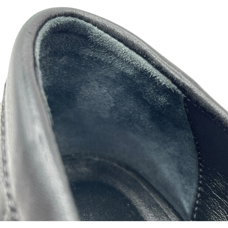 エルメス HERMES グロリアス40 ヒールローファー 231167Z ブラック レザー レディース ローファー