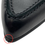 エルメス HERMES グロリアス40 ヒールローファー 231167Z ブラック レザー レディース ローファー