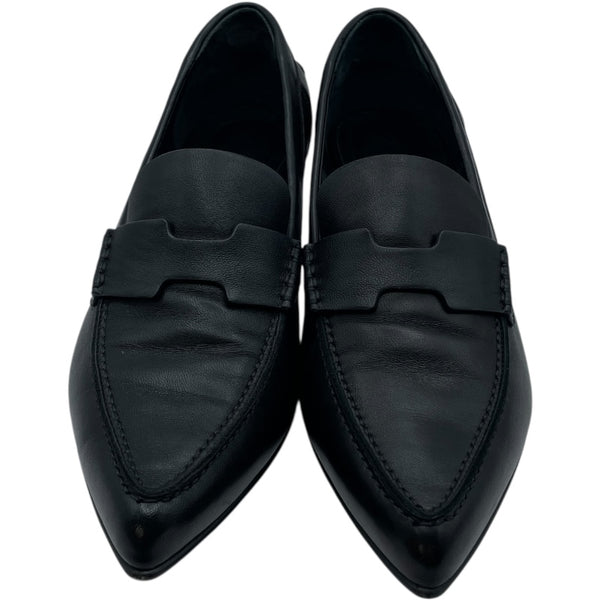 エルメス HERMES グロリアス40 ヒールローファー 231167Z ブラック レザー レディース ローファー