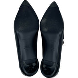 エルメス HERMES グロリアス40 ヒールローファー 231167Z ブラック レザー レディース ローファー