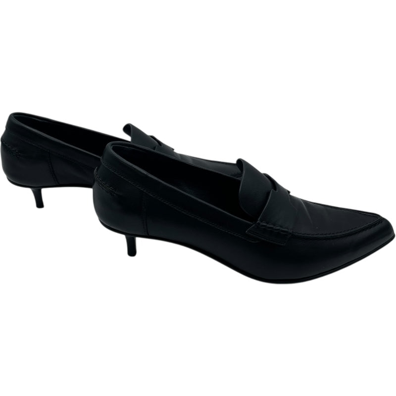 エルメス HERMES グロリアス40 ヒールローファー 231167Z ブラック レザー レディース ローファー