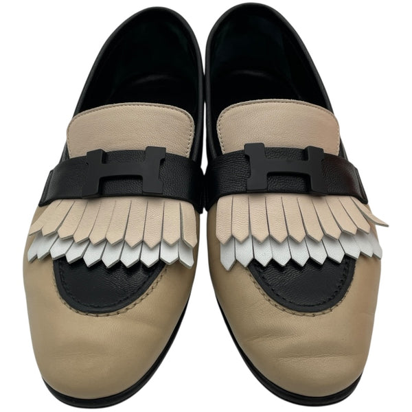 エルメス HERMES ロイヤルモカシンローファー 221073Z ベージュ レザー レディース ローファー