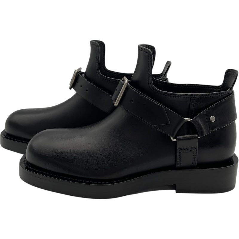 Burberry レザーブーツ ours 深水光太　40 バーバリー BURBERRY レザーショートブーツ ブラック レザー メンズ