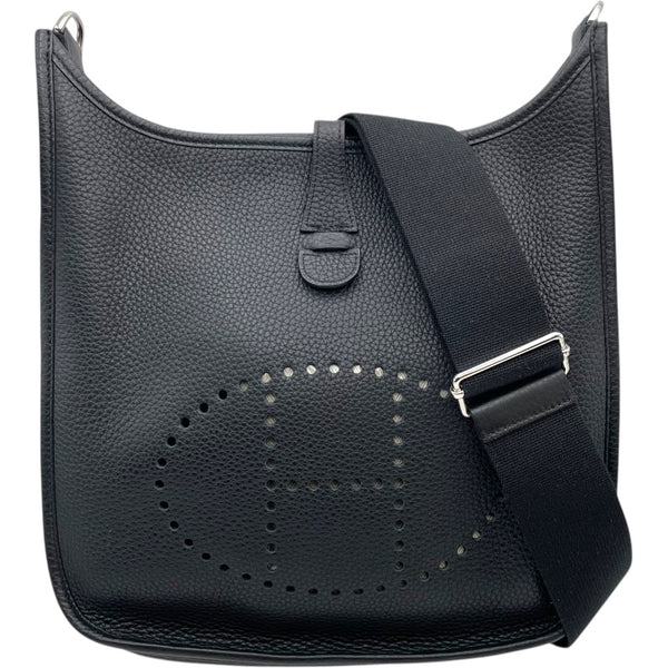 エルメス HERMES エヴリン3PM T刻印　(2015年製) ブラック　シルバー金具 トリヨンクレマンス レディース ショルダーバッグ