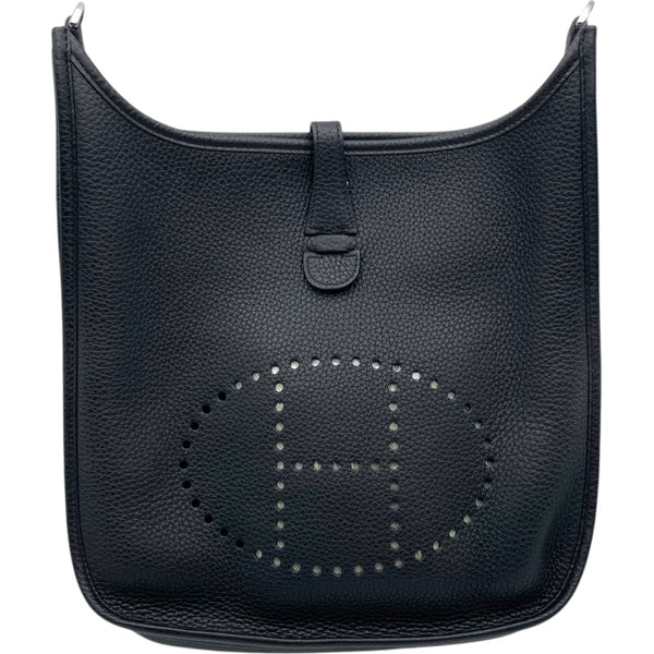 エルメス HERMES エヴリン3PM T刻印　(2015年製) ブラック　シルバー金具 トリヨンクレマンス レディース ショルダーバッグ