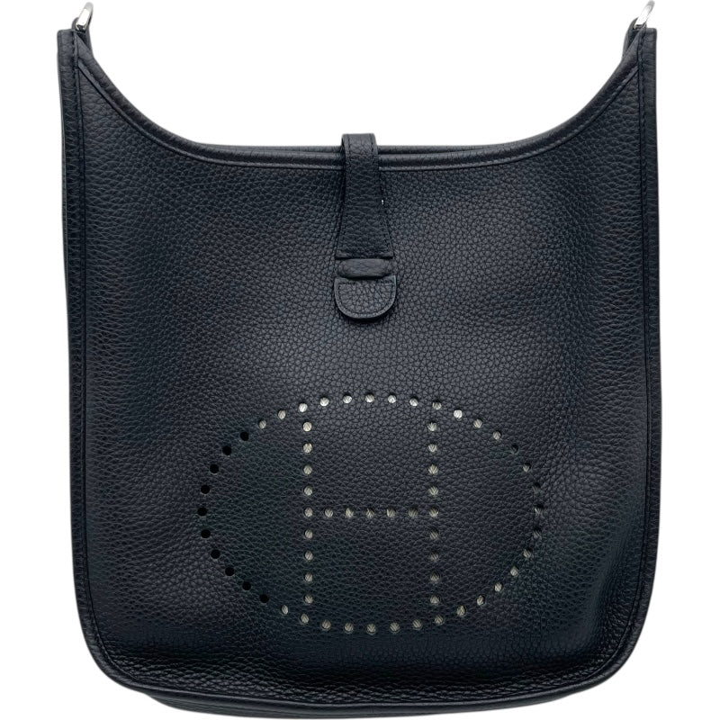 エルメス HERMES エヴリン3PM T刻印　(2015年製) ブラック　シルバー金具 トリヨンクレマンス レディース ショルダーバッグ
