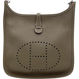 エルメス HERMES エヴリン3PM K刻 エトゥープ SV金具 トリヨン レディース ショルダーバッグ