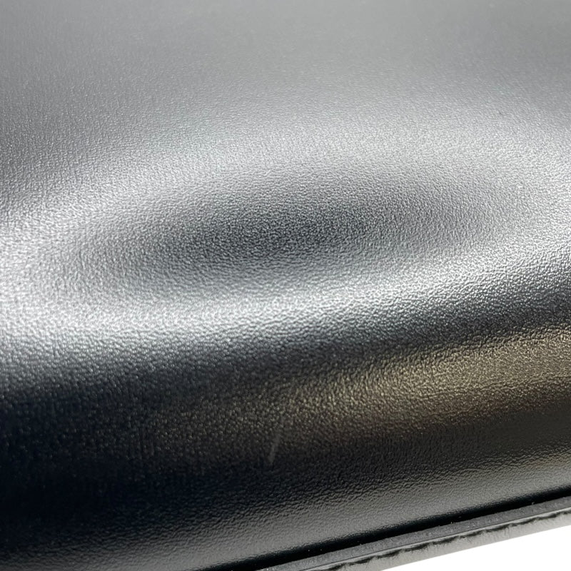 エルメス HERMES ケリー・デベッシュクラッチ W刻印　(2024年製) ブラック　シルバー金具 ボックスカーフ レディース ハンドバッグ