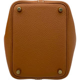 エルメス HERMES ピコタンロックPM W刻 ゴールド GD金具 トリヨン レディース ハンドバッグ