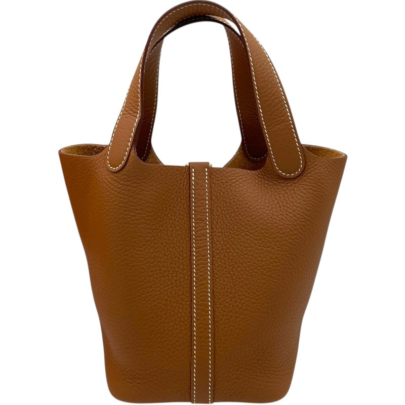 エルメス HERMES ピコタンロックPM W刻 ゴールド GD金具 トリヨン レディース ハンドバッグ