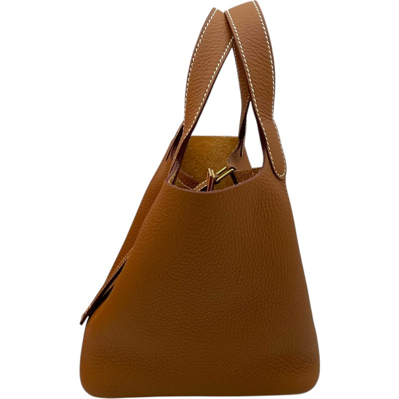 エルメス HERMES ピコタンロックPM W刻 ゴールド GD金具 トリヨン レディース ハンドバッグ