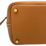 エルメス HERMES ピコタンロックPM W刻 ゴールド GD金具 トリヨン レディース ハンドバッグ