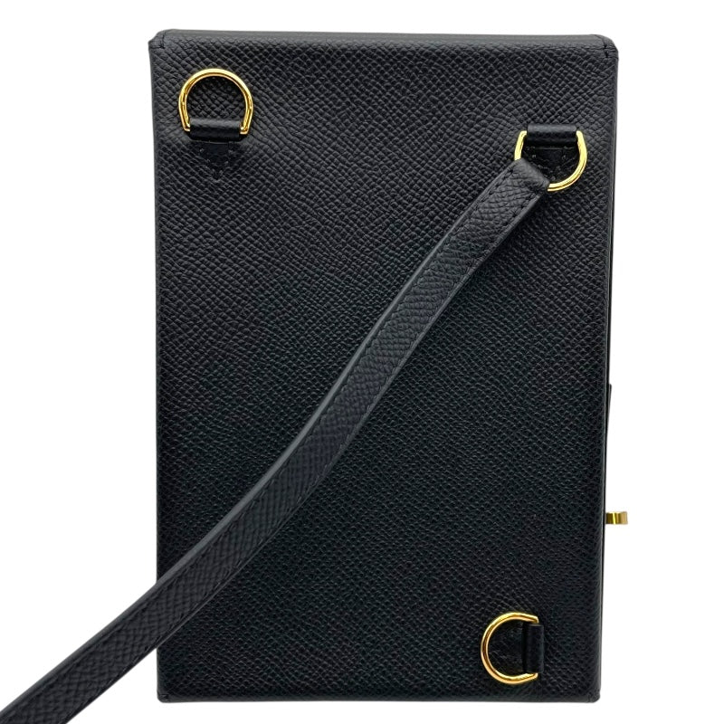 エルメス HERMES ケリー マルチポケット トゥーゴー W刻 ブラック GD金具 エプソン レディース ショルダーバッグ