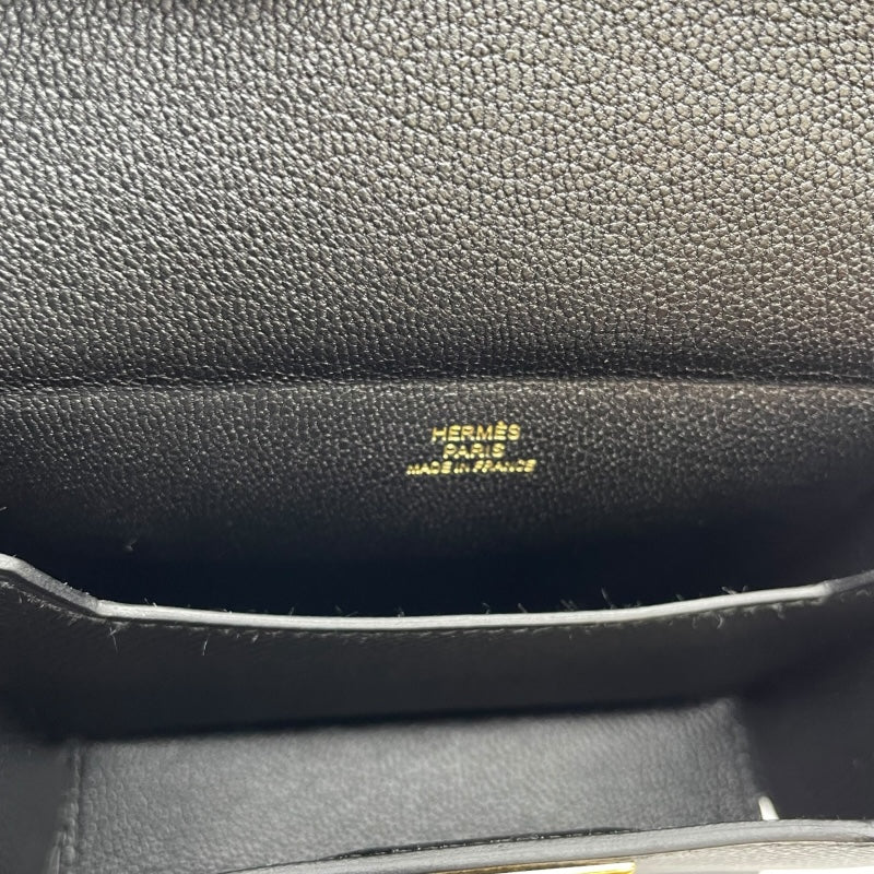 エルメス HERMES ケリー マルチポケット トゥーゴー W刻 ブラック GD金具 エプソン レディース ショルダーバッグ