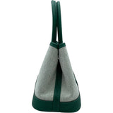 エルメス HERMES ネオガーデン23 K刻 グリーン SV金具 トワル レディース ハンドバッグ