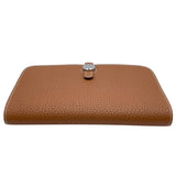 エルメス HERMES ドゴンGM W刻 ゴールド SV金具 トゴ ユニセックス 長財布
