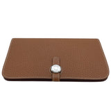 エルメス HERMES ドゴンGM W刻 ゴールド SV金具 トゴ ユニセックス 長財布