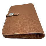 エルメス HERMES ドゴンGM W刻 ゴールド SV金具 トゴ ユニセックス 長財布