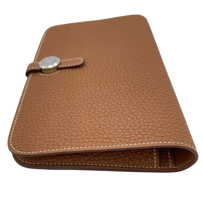 エルメス HERMES ドゴンGM W刻 ゴールド SV金具 トゴ ユニセックス 長財布