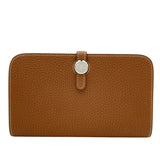 エルメス HERMES ドゴンGM W刻 ゴールド SV金具 トゴ ユニセックス 長財布