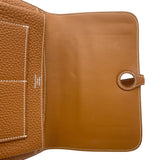 エルメス HERMES ドゴンGM W刻 ゴールド SV金具 トゴ ユニセックス 長財布